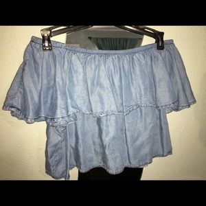 Off the shoulder crop top